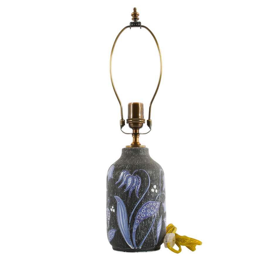 Swedish Tallberg Keramik Floral Design Table Lamp-3