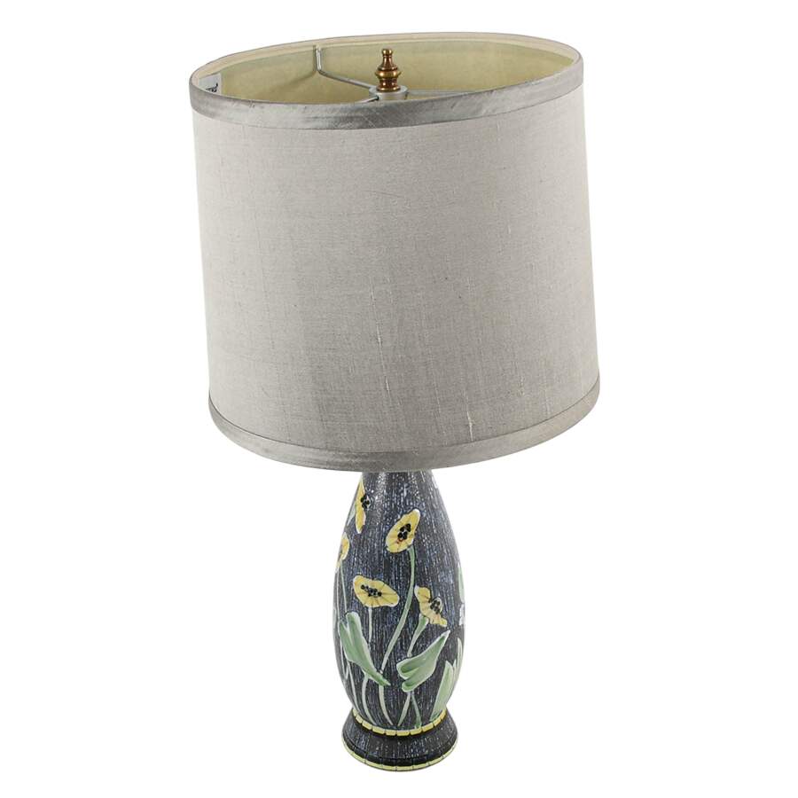 Mid-Century Modern Swedish Pottery Table Lamp-3