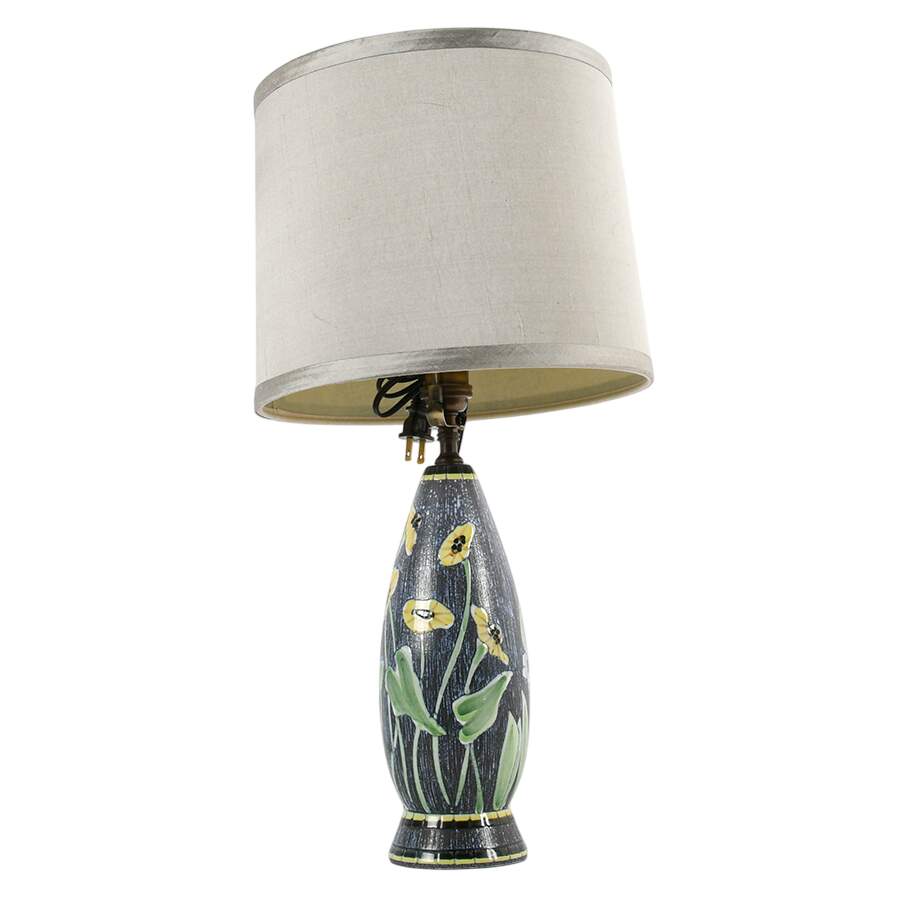 Mid-Century Modern Swedish Pottery Table Lamp-2