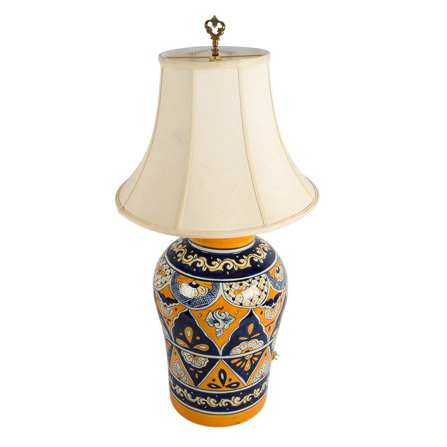 Oversized Mexican Ginger Jar Table Lamp-5