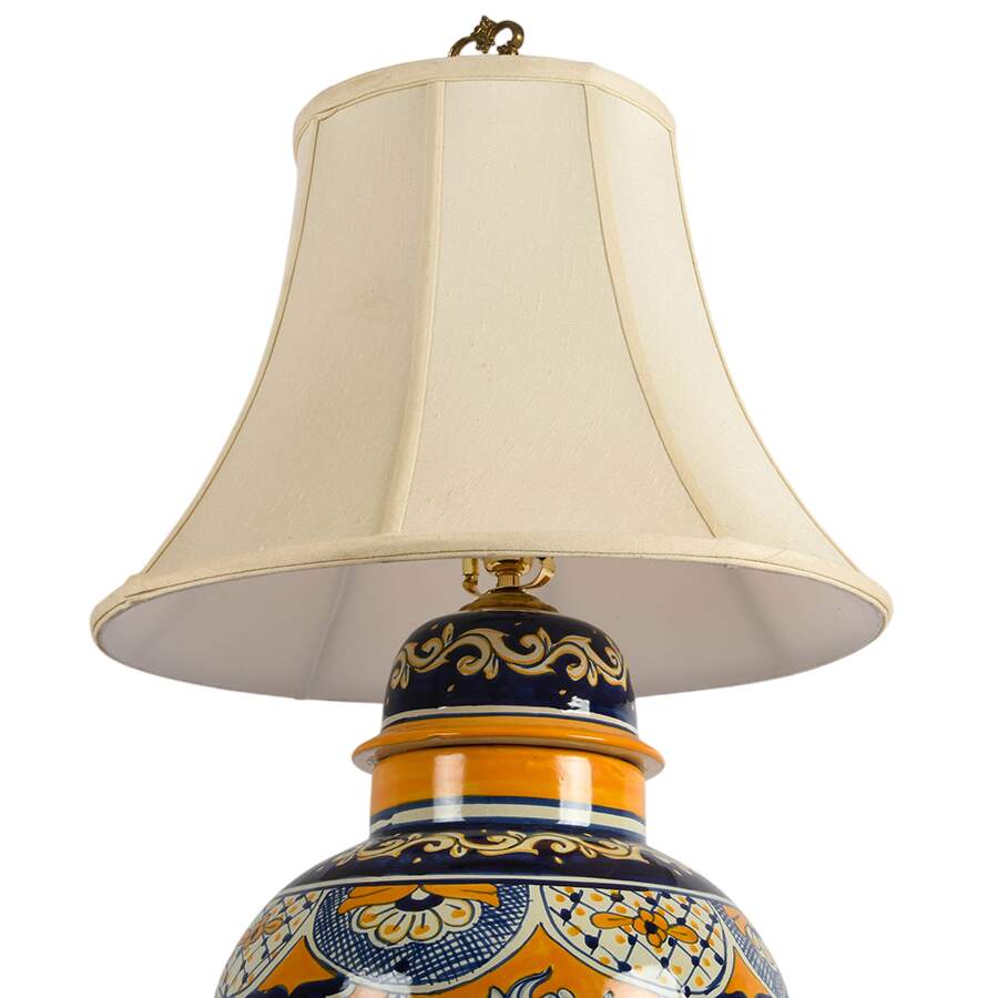 Oversized Mexican Ginger Jar Table Lamp-3