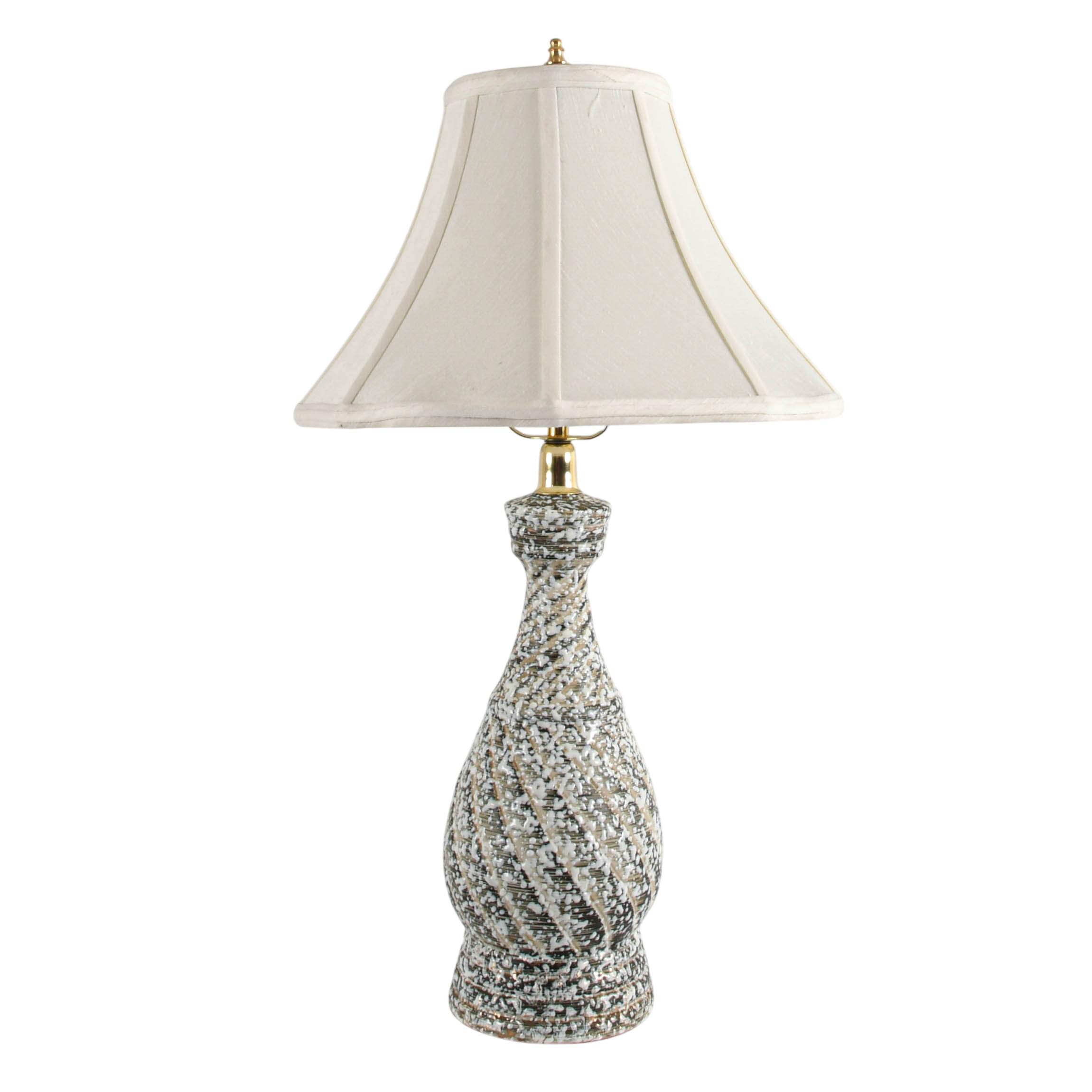 Mid-Century Modern Spatterware Table Lamp-1