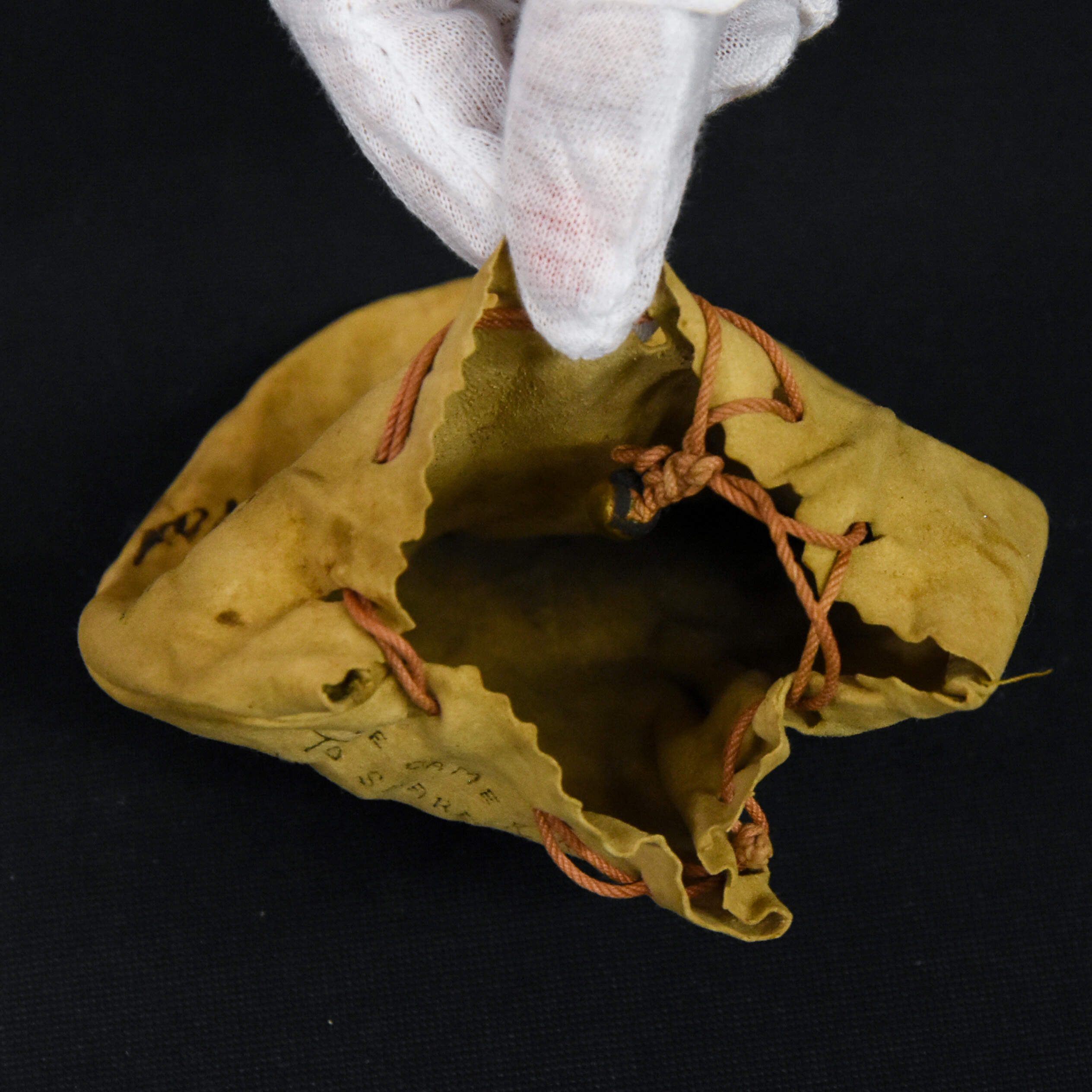 Antique Historical Poem Leather Pouch-4