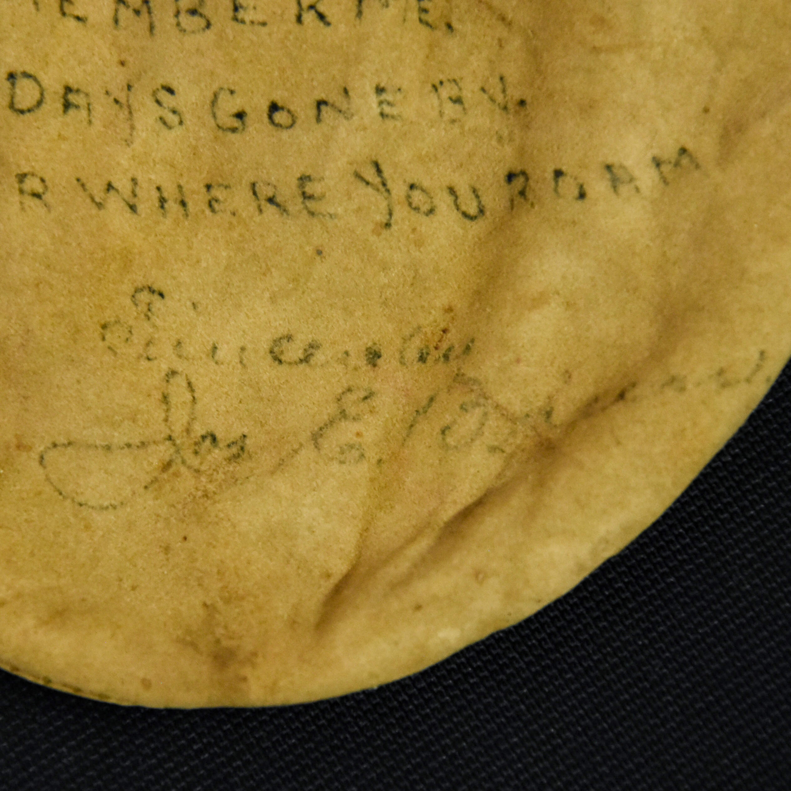 Antique Historical Poem Leather Pouch-3