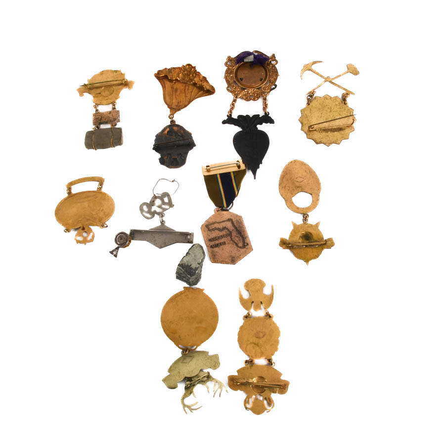 Antique Grouping of Eleven BPOE Collectible Elks Lodge Pins-6