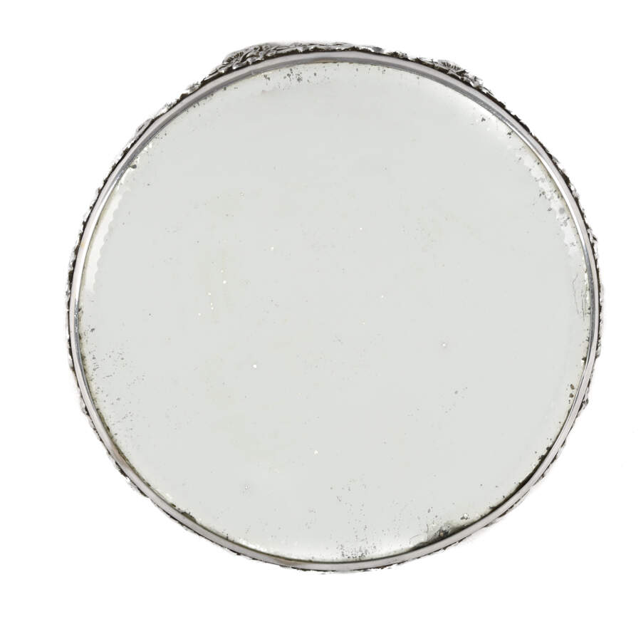Art Nouveau Mirrored Silverplate Centerpiece Plateau-4