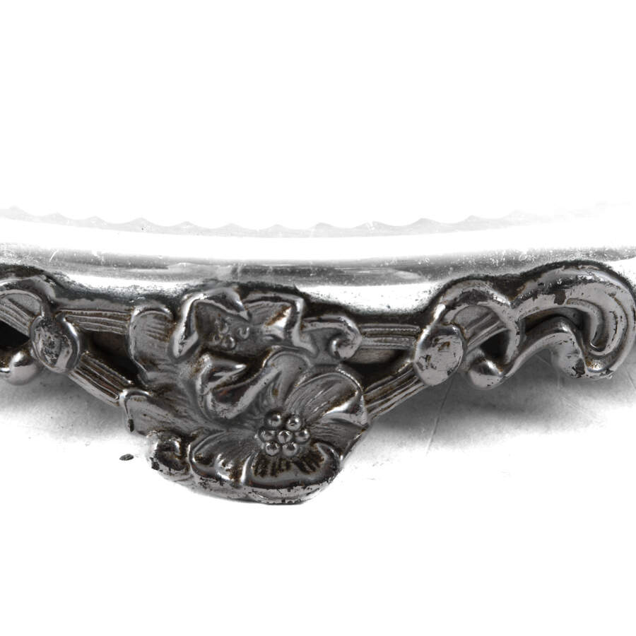 Art Nouveau Mirrored Silverplate Centerpiece Plateau-2