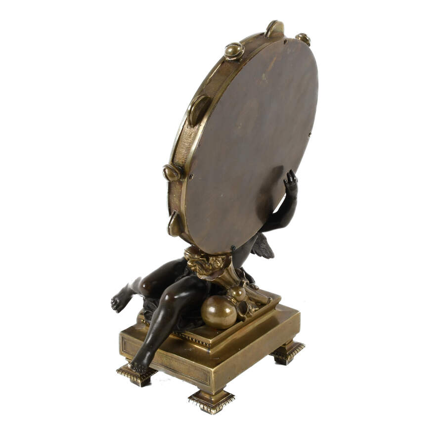 Bronze Cherub Vanity Mirror-5