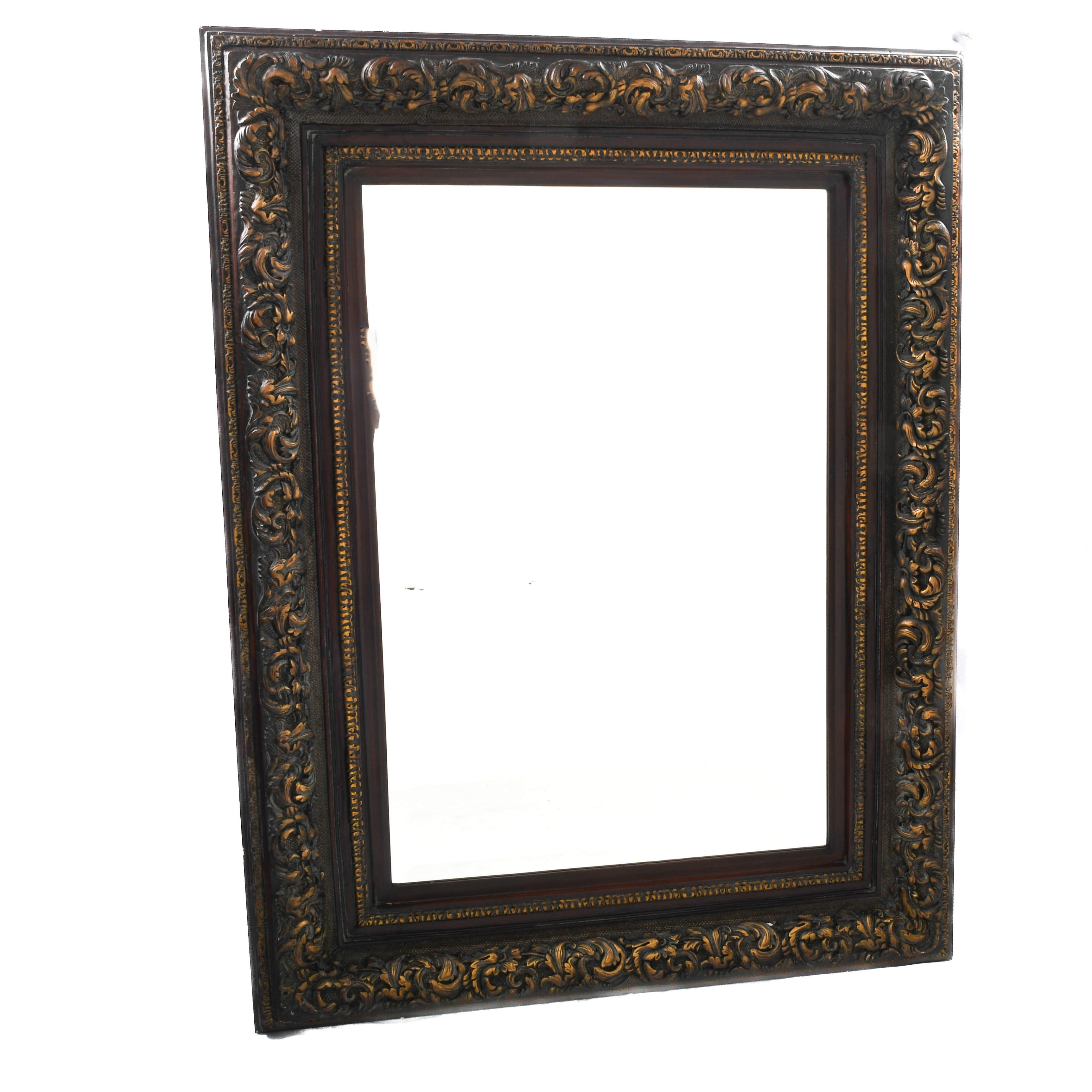 Mirror in Ornate Wood Frame-3