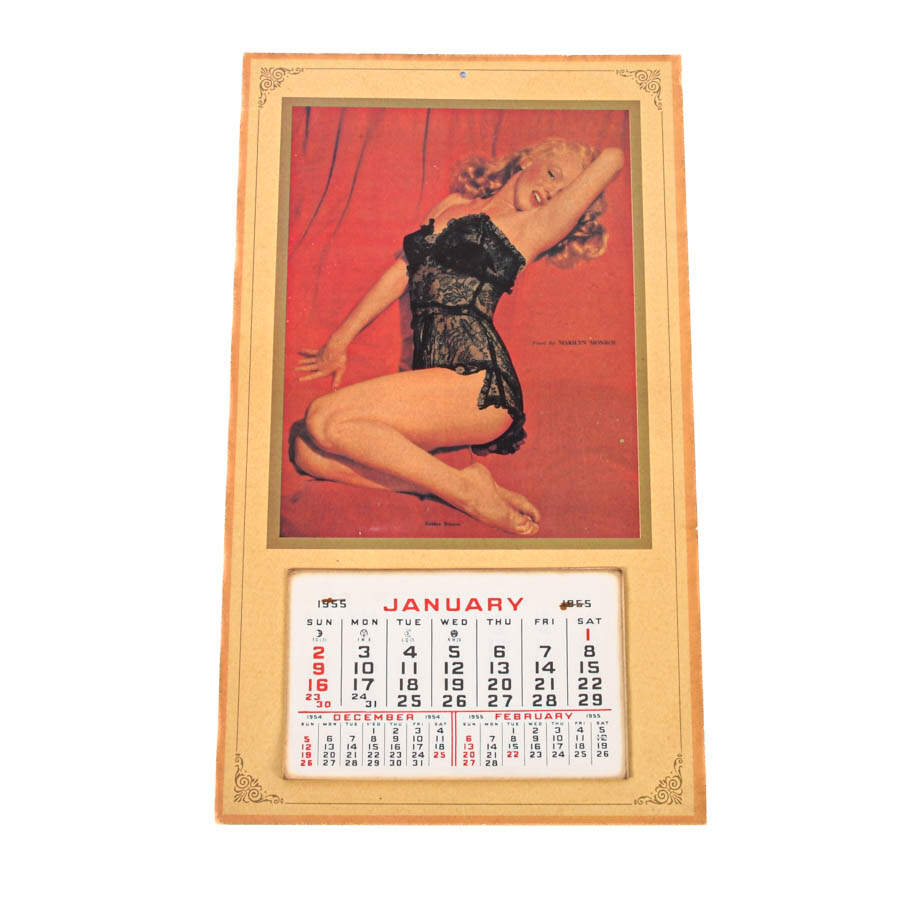 Marilyn Monroe "Golden Dreams" 1955 Calendar-1