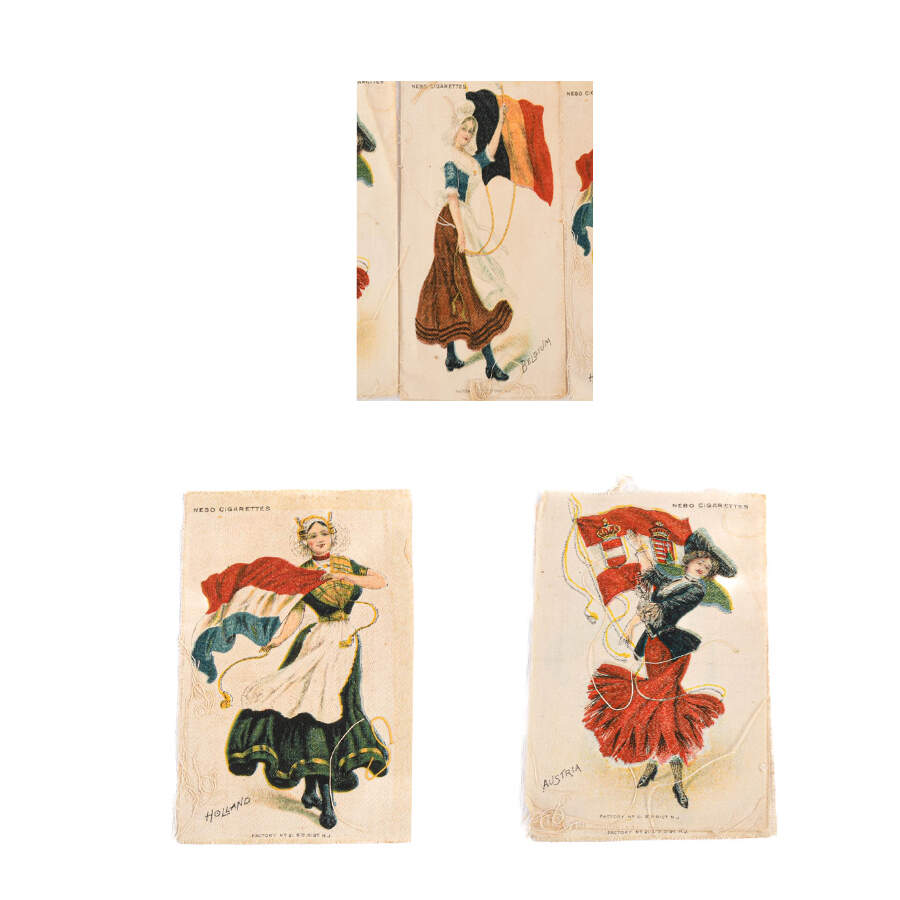 Grouping of Various Cigarette and Tobacco Advertising Silks-9