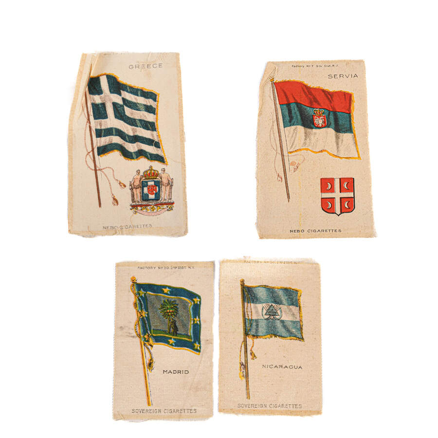 Grouping of Various Cigarette and Tobacco Advertising Silks-8