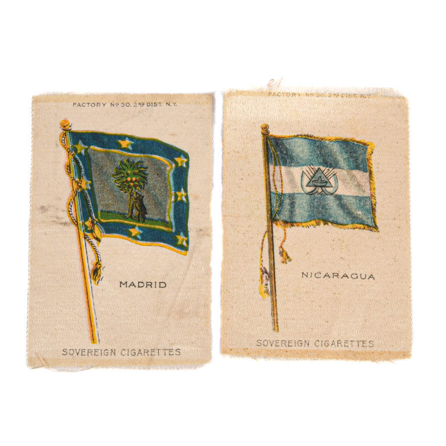 Grouping of Various Cigarette and Tobacco Advertising Silks-6