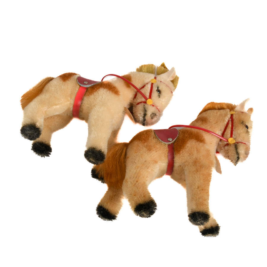 Pair of Steiff Gimiy Size Ponies-9