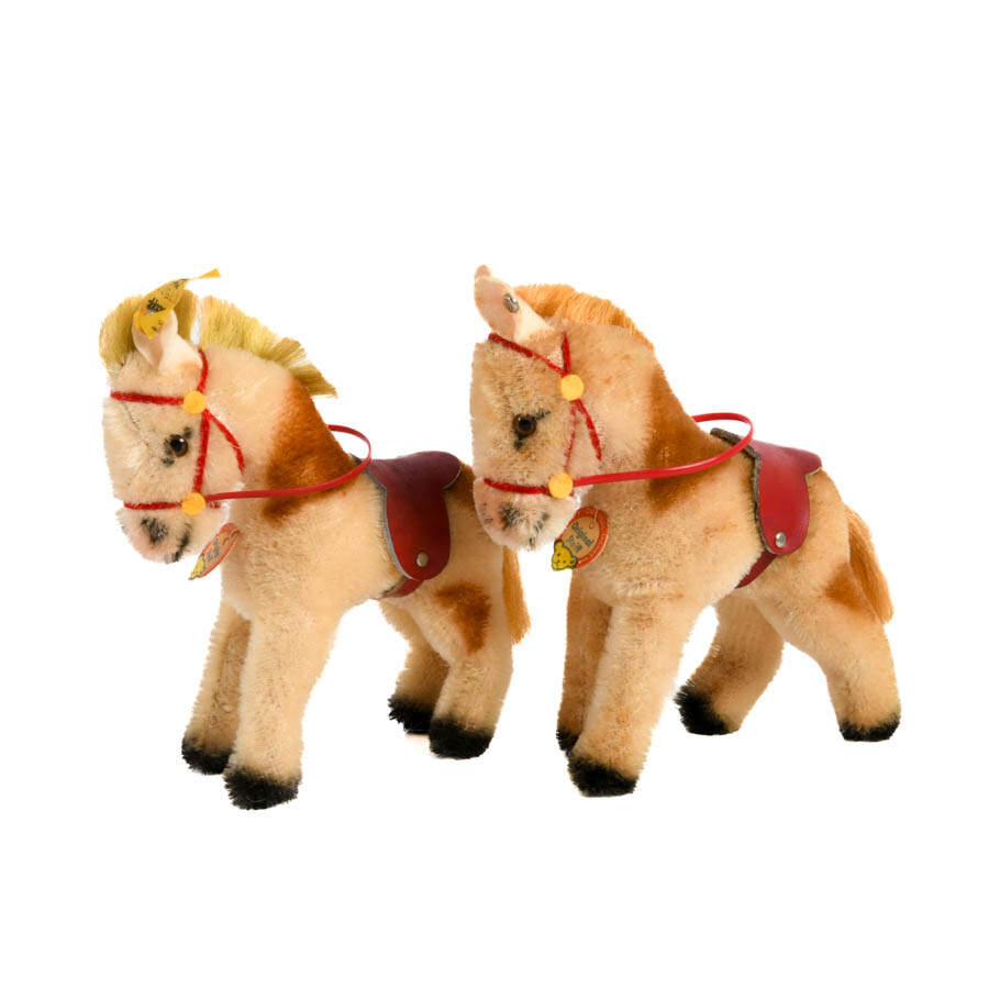 Pair of Steiff Gimiy Size Ponies-2