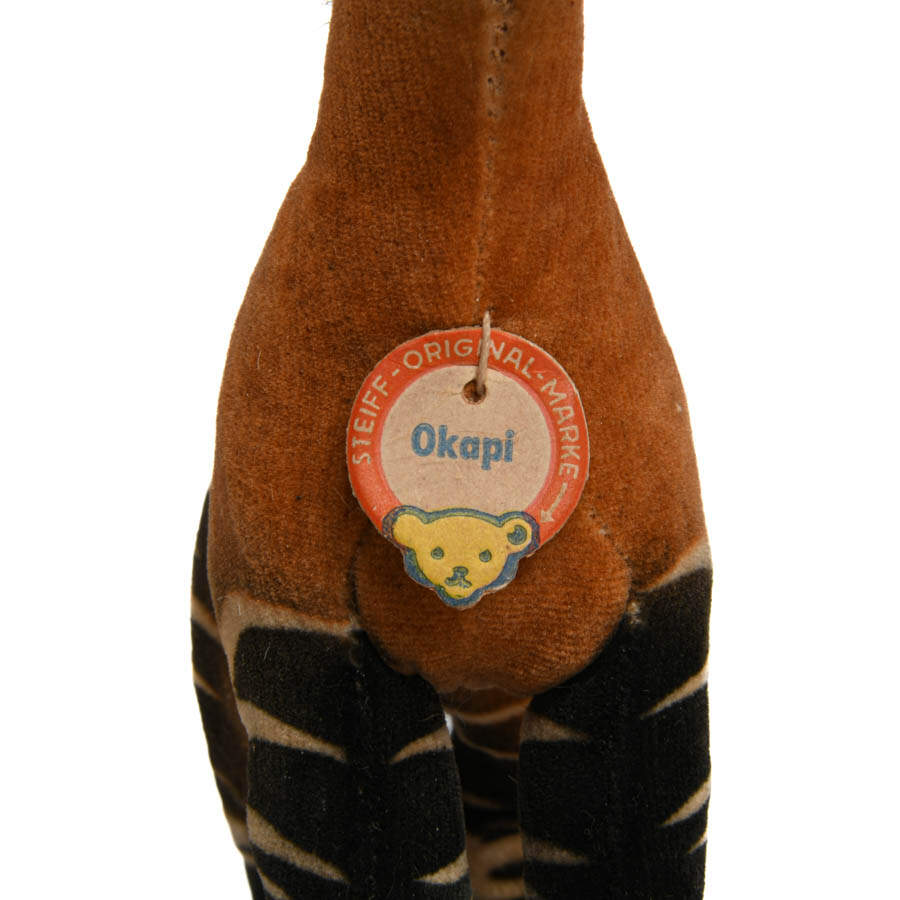 Steiff 1950's Miniature Okapi Plush Toy-8