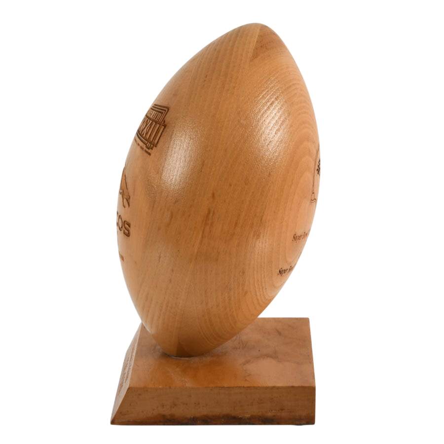 Grid Works Incorporated Super Bowl XXXII Limited-Edition Wood Football-4