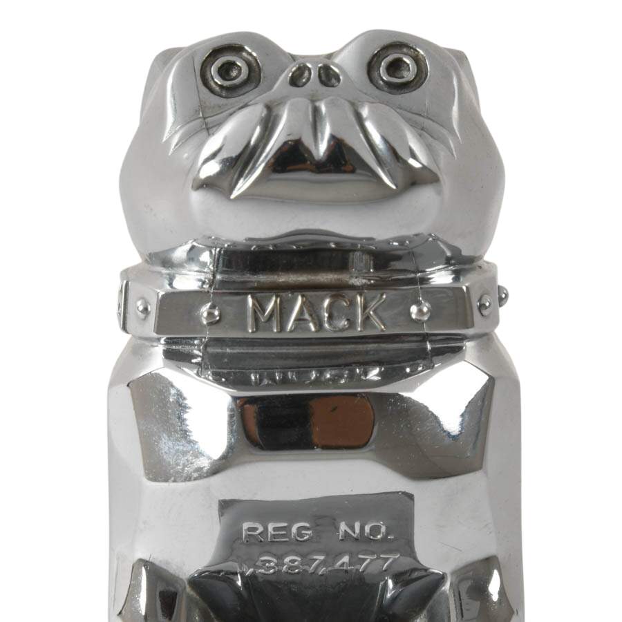 Mack Trucks Chrome Bulldog Hood Ornament with Base-6