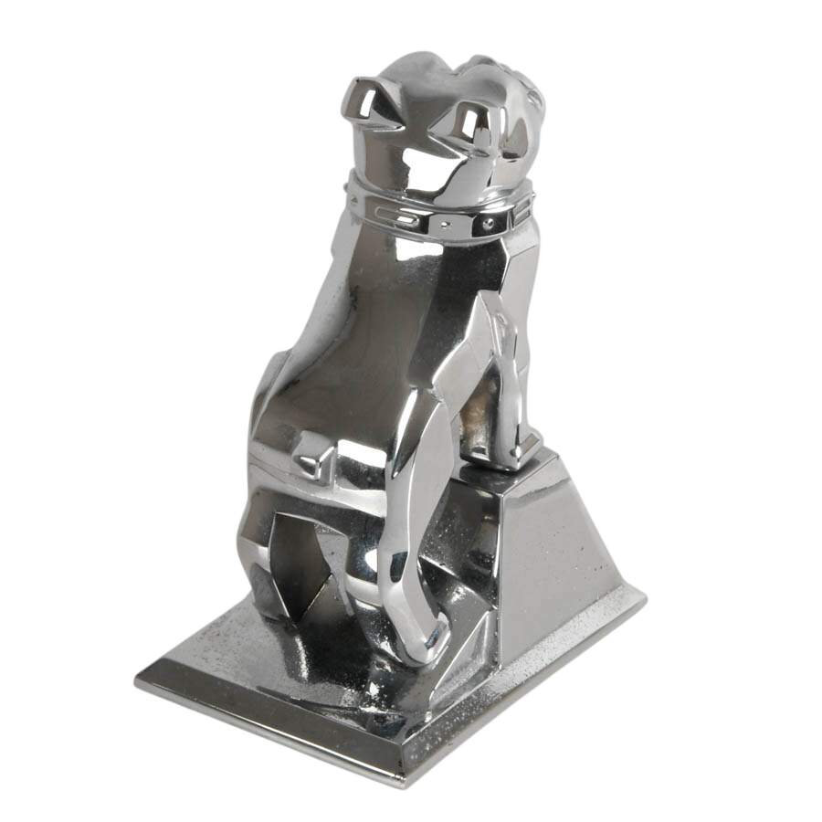 Mack Trucks Chrome Bulldog Hood Ornament with Base-4