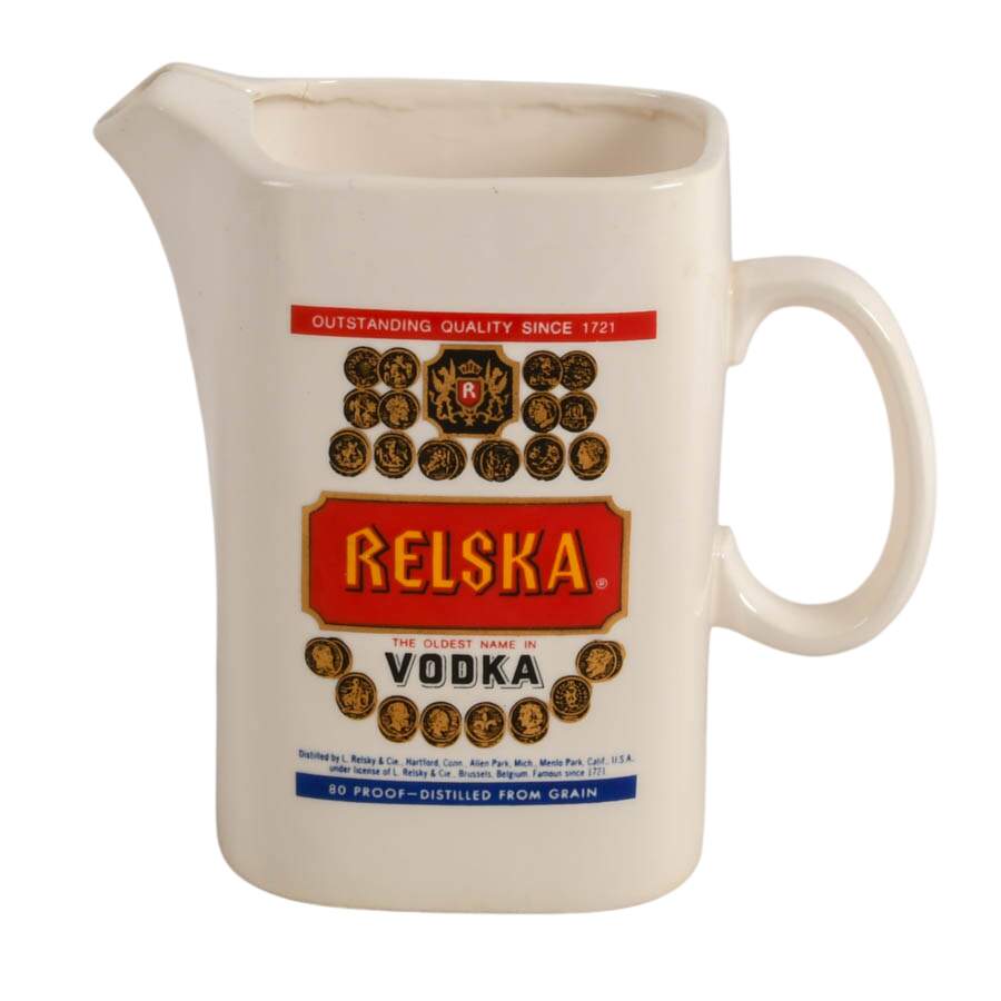Five Alcohol Advertising Ceramic Pitchers-2