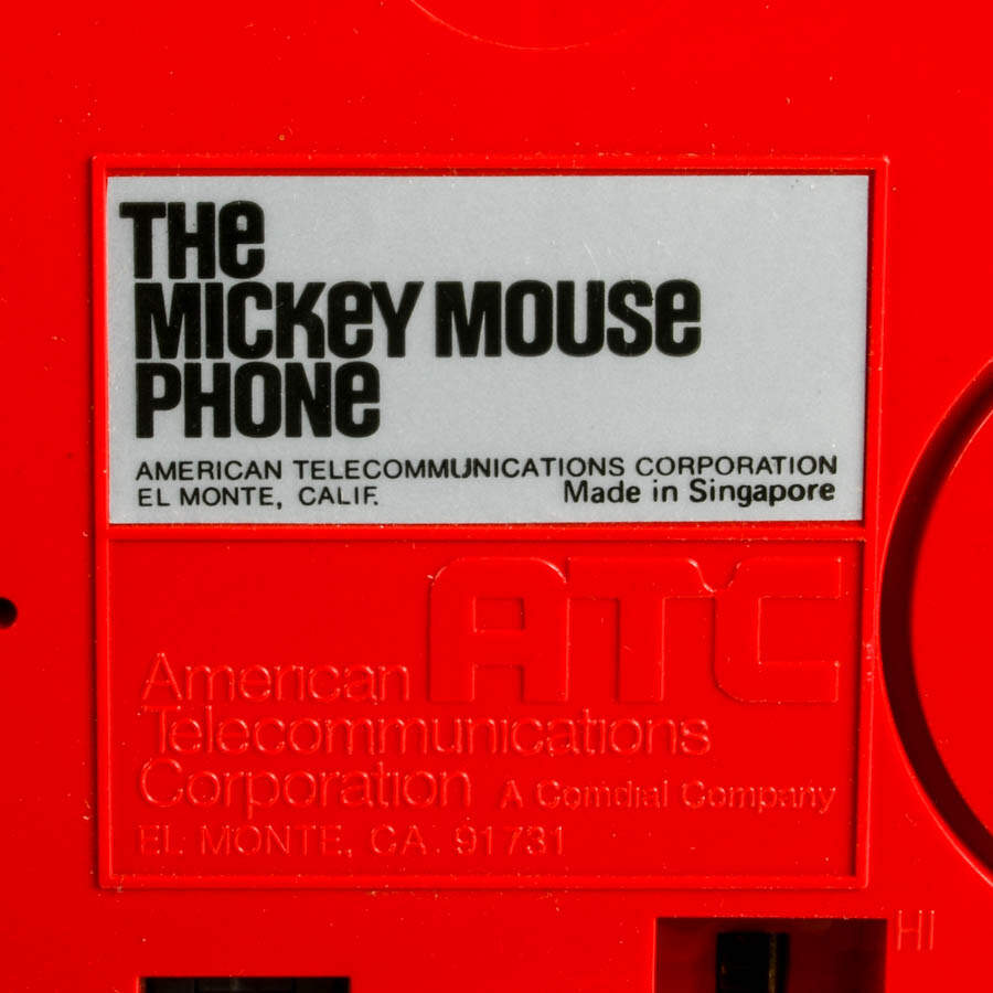 Vintage 1976 "The Mickey Mouse Phone" Push Button Telephone-9