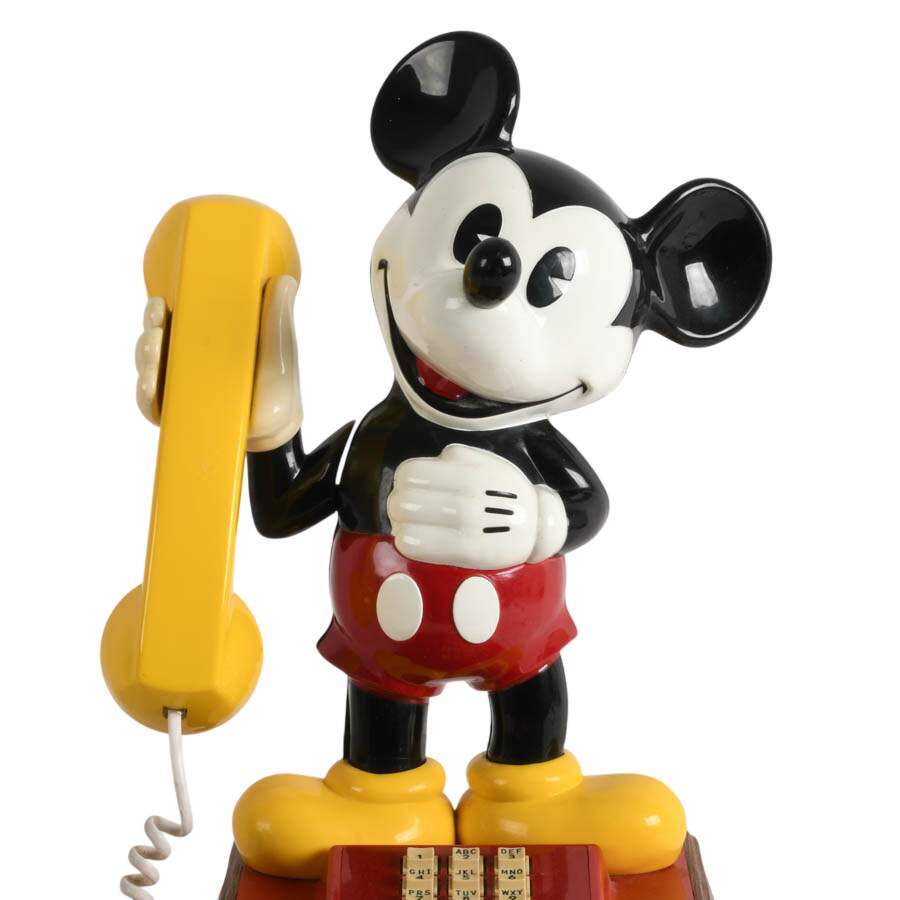 Vintage 1976 "The Mickey Mouse Phone" Push Button Telephone-3
