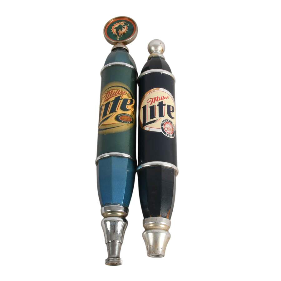 The Tap Rack Collection of Four Miller Lite Tap Handles-6