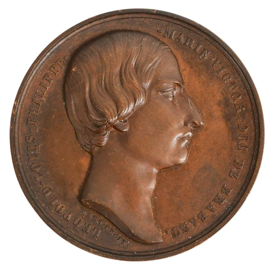 Majorité du Prince Royal 1853 Fêtes Données Par la Ville de Bruxelles Medal-2