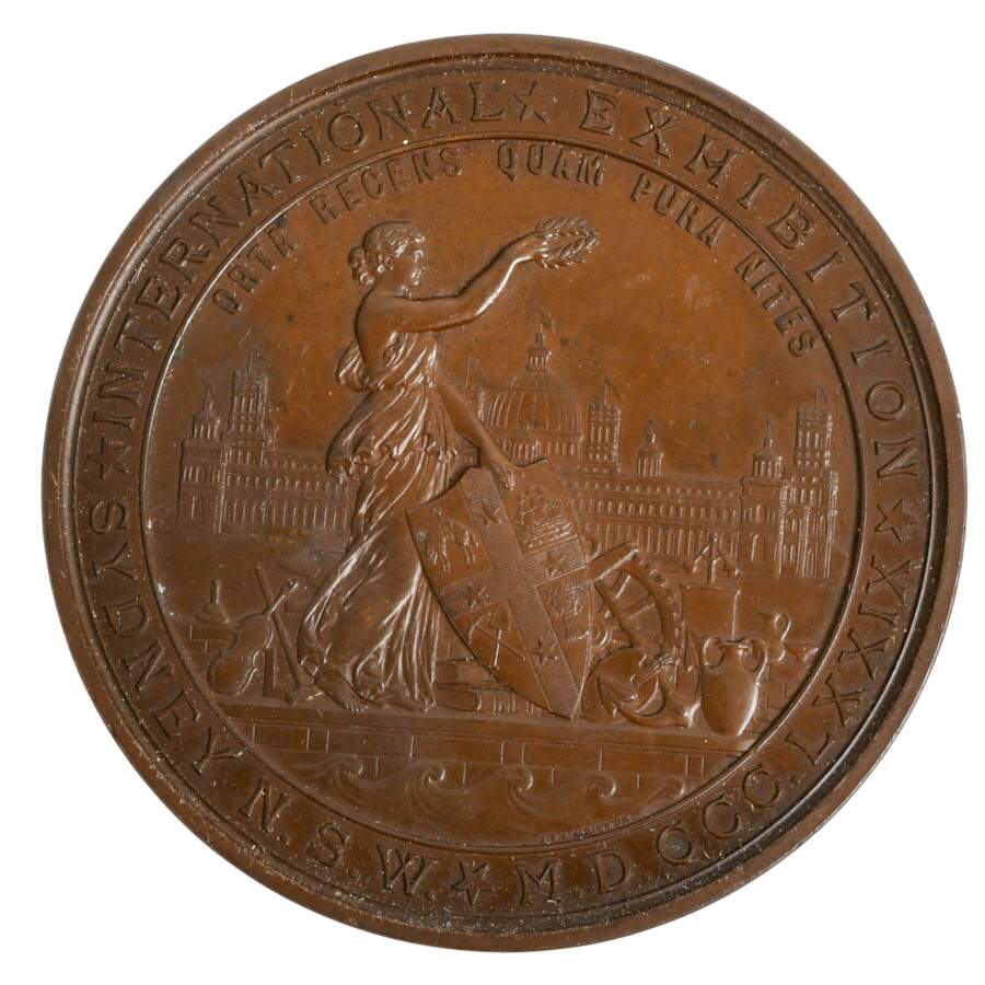 1879 Sydney International Exhibition Medal Designed by J.S. & A.B. Wyon-1