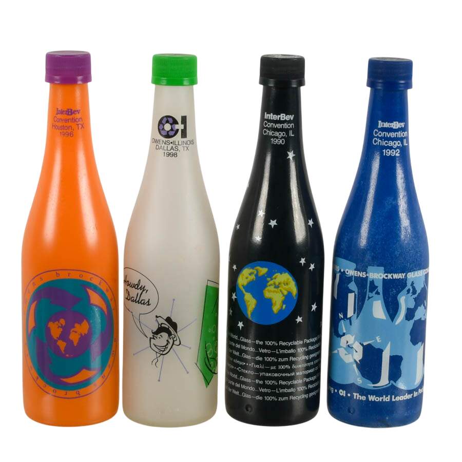 Four Recycling Themed NSDA Convention Commemorative Bottles 1990-1998-3