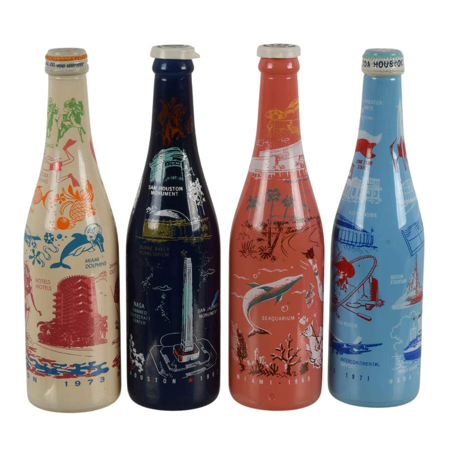 Set of Four Miami & Houston NSDA Convention Commemorative Bottles-3