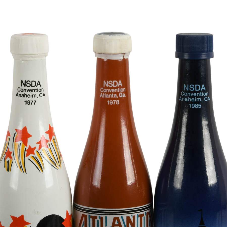 Six-Piece NSDA Convention Commemorative Bottles 1977-1989-4