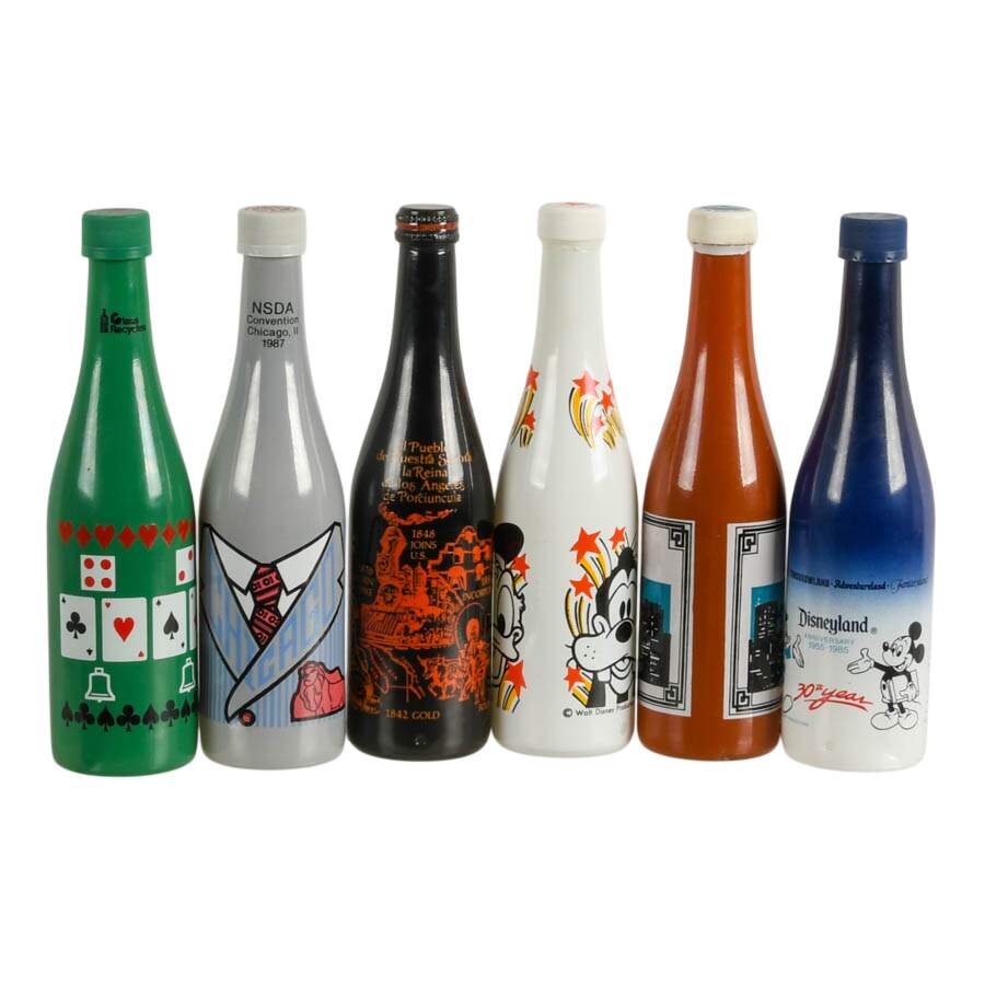 Six-Piece NSDA Convention Commemorative Bottles 1977-1989-3