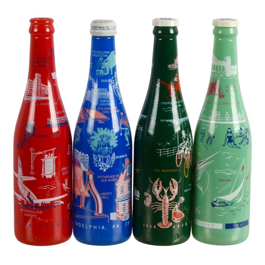 Set of Four NSDA Convention Commemorative Bottles 1962-1970-3