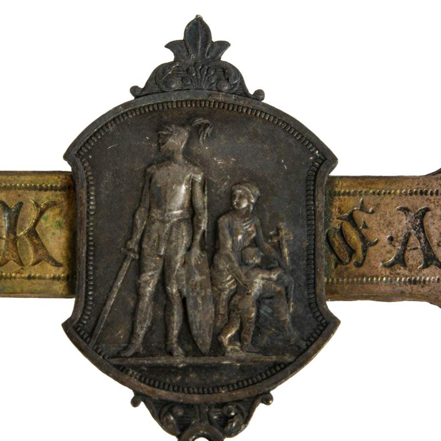 1877 Catholic Knights of America Badge Manufactured by Trebus Steiner-4