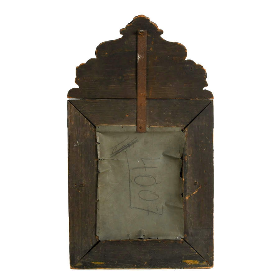 Antique French Napoleon III Brass Repoussé Wall Mirror-6