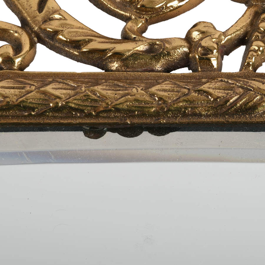 Antique Bradley & Hubbard Gilt Cast Iron Bacchus Wall Mirror-5