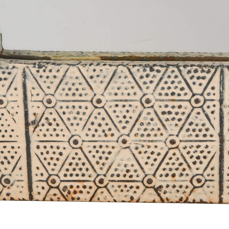 Vintage Tin Geometric Mirror-6