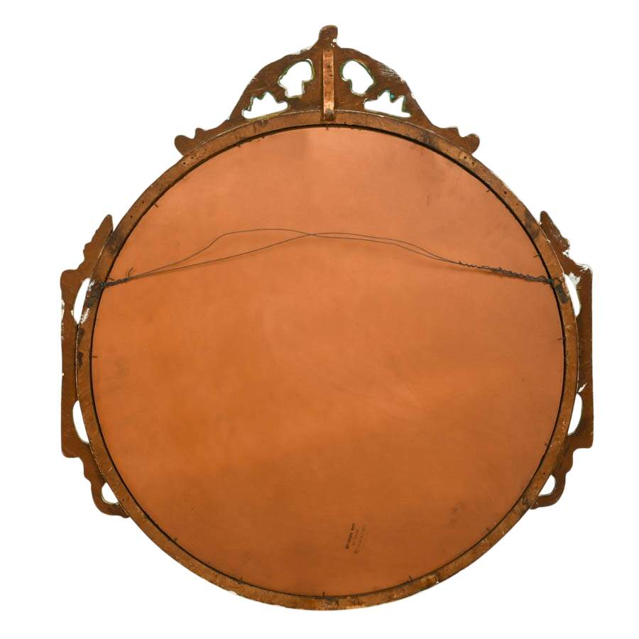 Thompson Glass & Paint Co. Los Angeles Round Painted Wood Mirror-8