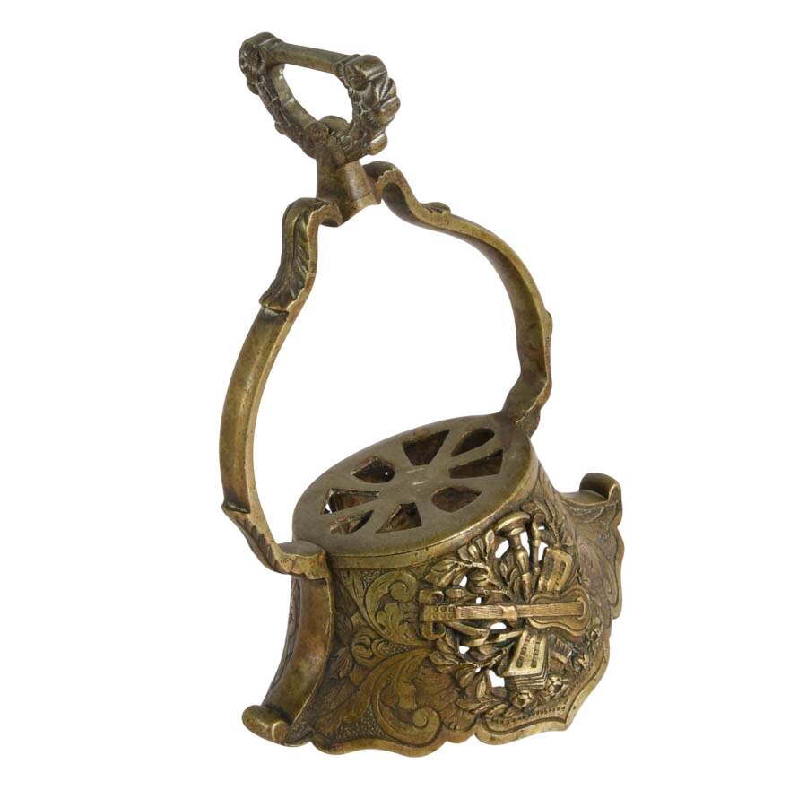 Antique Belgian Scholberg & Gadet Brass Equestrian Stirrup-5