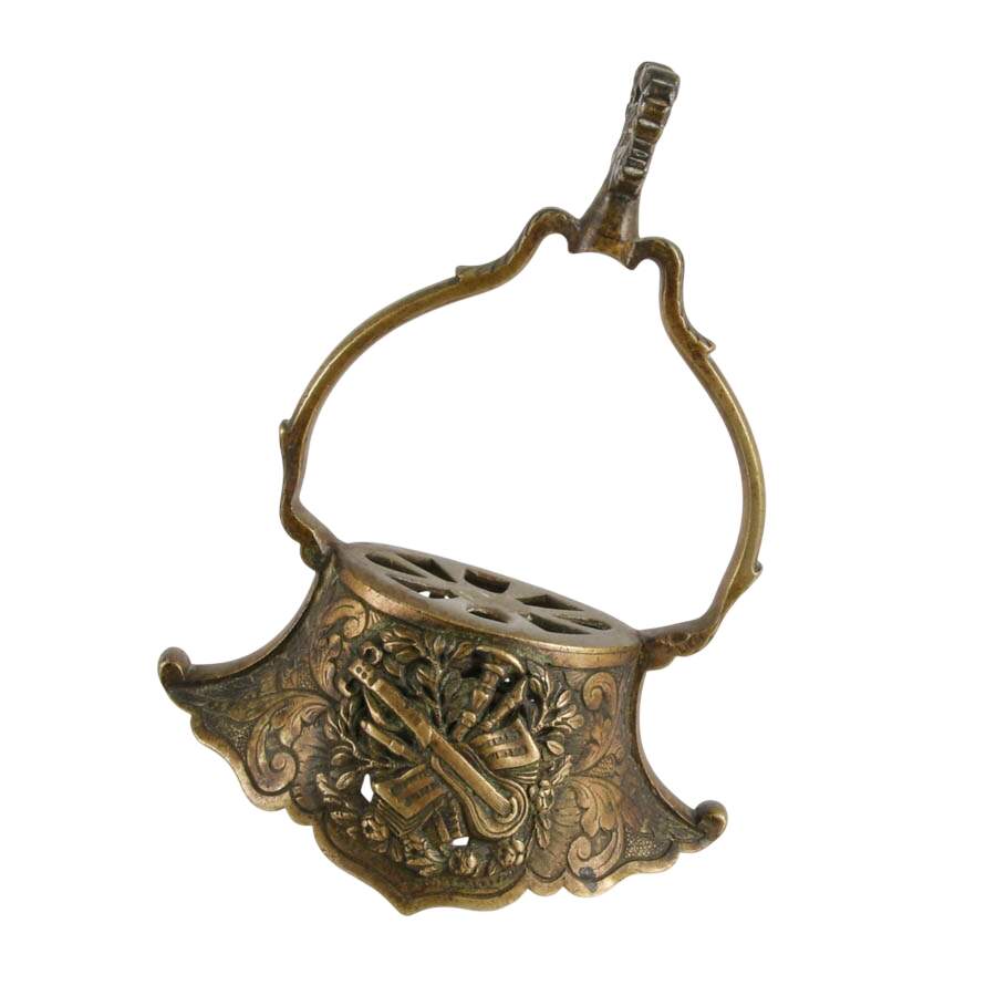 Antique Belgian Scholberg & Gadet Brass Equestrian Stirrup-1
