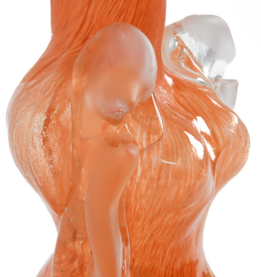 Elena Graure Manta Orange Figural Perfume Bottle-8