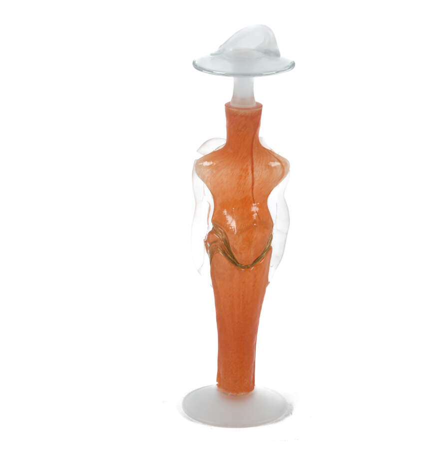 Elena Graure Manta Orange Figural Perfume Bottle-3