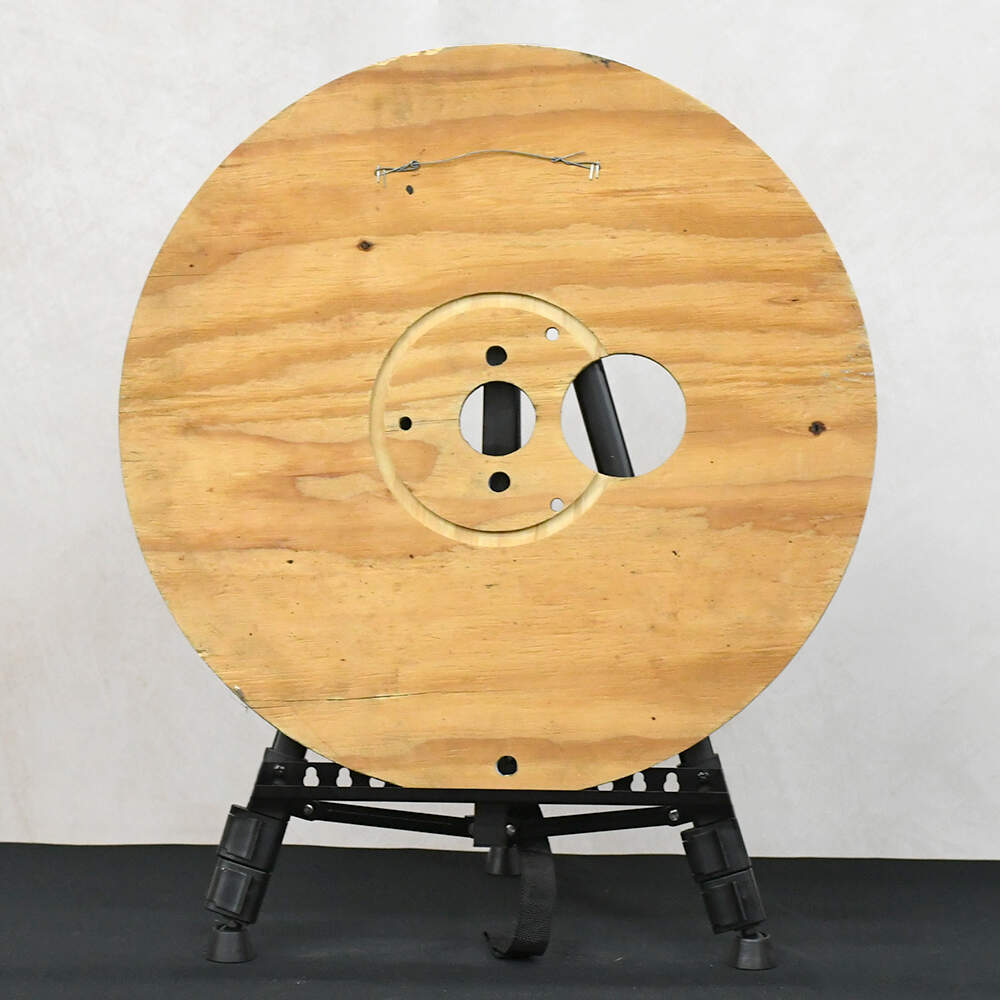 Manuel Paz Untitled Acrylic on Reclaimed Wood, Lady and Her Cat-2