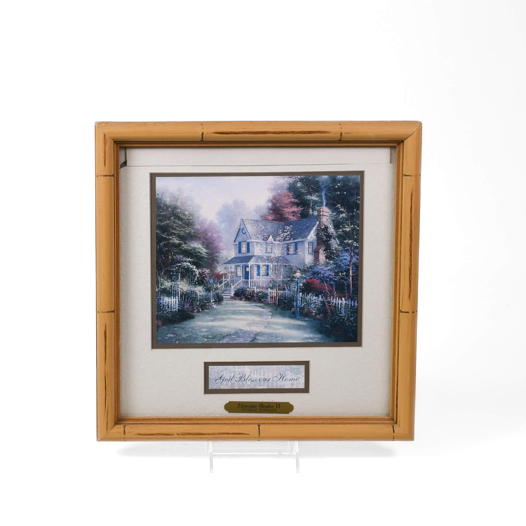 Framed Print of Thomas Kincade's "Victorian Garden II"-1