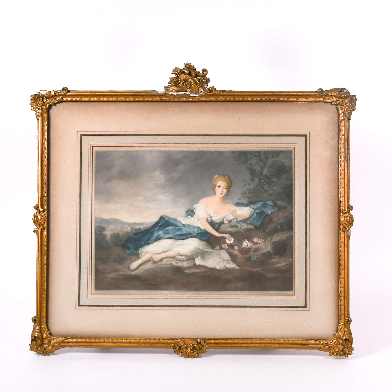 Framed Print After J.M. Nattier Painting of Henriette de Bourbon-1