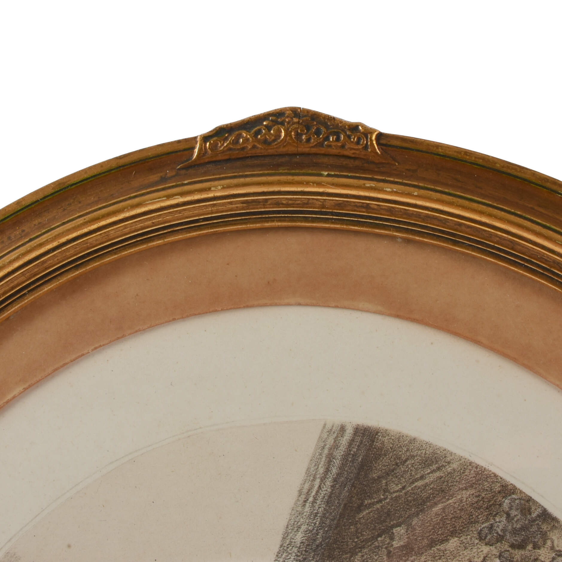 Antique "The Morning" Hand-Colored Oval Print By Hamilton & Bartolozzi-3