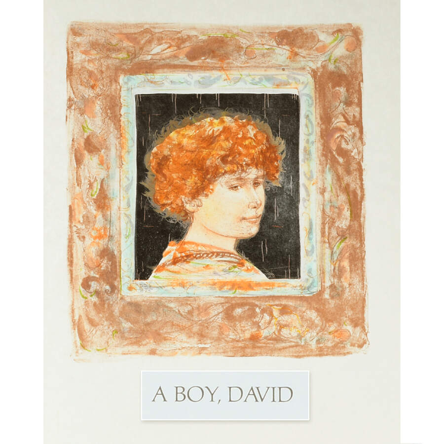 Limited Edition Edna Hibel "David Suite 1978" Portfolio of 6 Lithographs-8