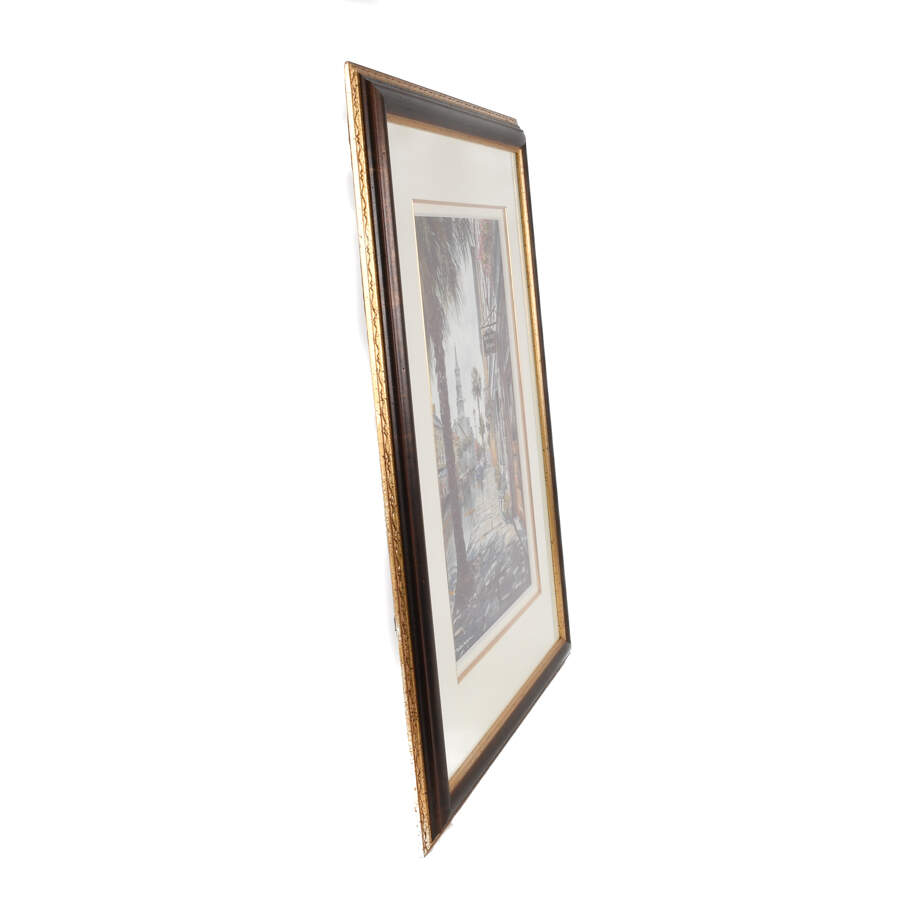 Framed Print of William Mangum's "Broad St Antiques"-4