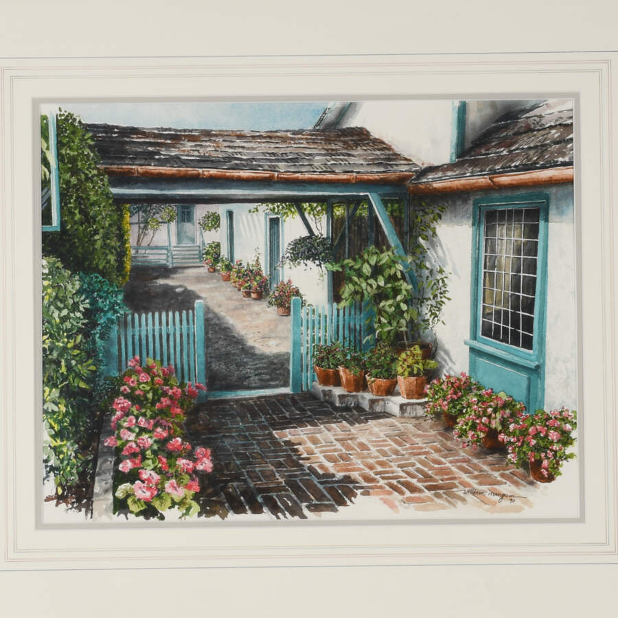 Framed Print of William Mangum's "Gentle Breezeway"-2